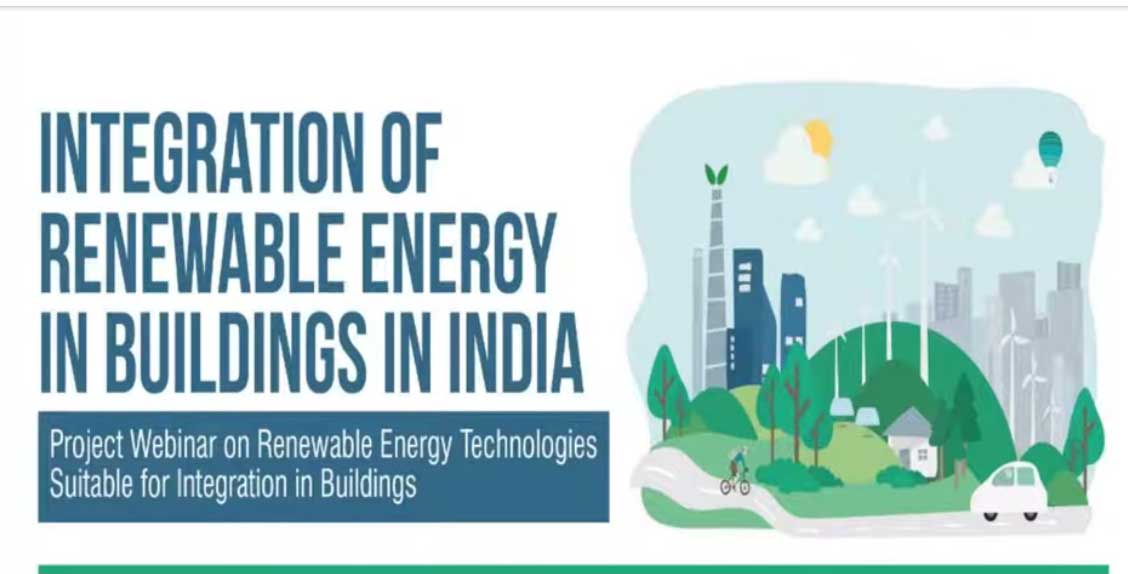 Recording of Webinar on Renewable Energy Technologies Suitable for Building Integration, Oct 23, 2020